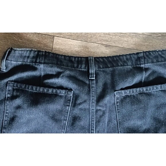 Banana Republic Shorts Womens Size 32 Black Denim High Rise Fit Mom High Waisted - Picture 8 of 9